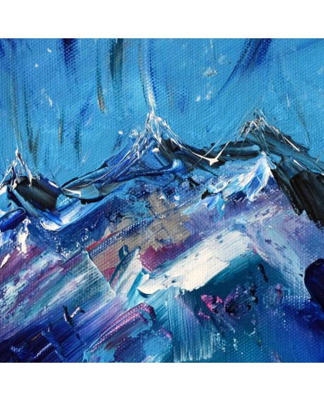 tableau moderne bleu