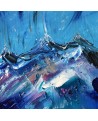 tableau moderne bleu