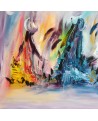 tableau abstrait coloré