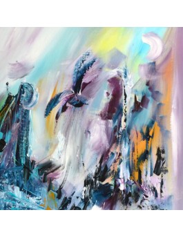 tableau abstrait coloré