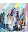 tableau abstrait coloré