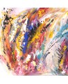 peinture abstraite multicolore
