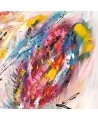 peinture abstraite multicolore
