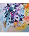 peinture abstraite multicolore