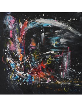 tableau coloré sur fond noir