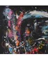 tableau coloré sur fond noir