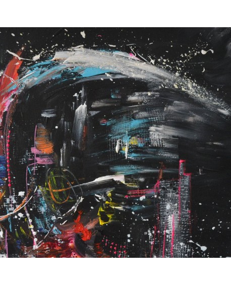 tableau coloré sur fond noir