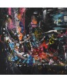 tableau coloré sur fond noir