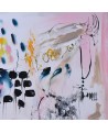 peinture abstraite rose