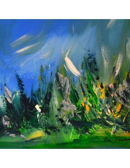 tableau abstrait nature