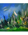 tableau abstrait nature