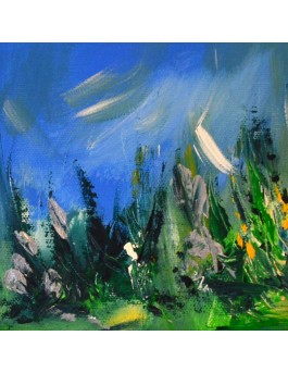 tableau abstrait nature