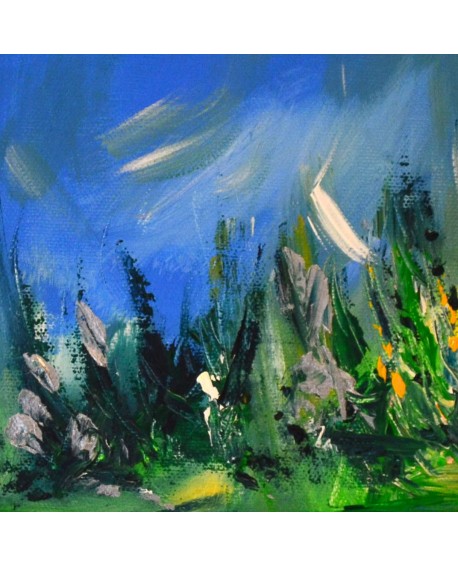tableau abstrait nature