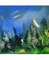 tableau abstrait nature