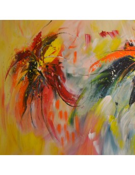 peinture multicolore de fleurs