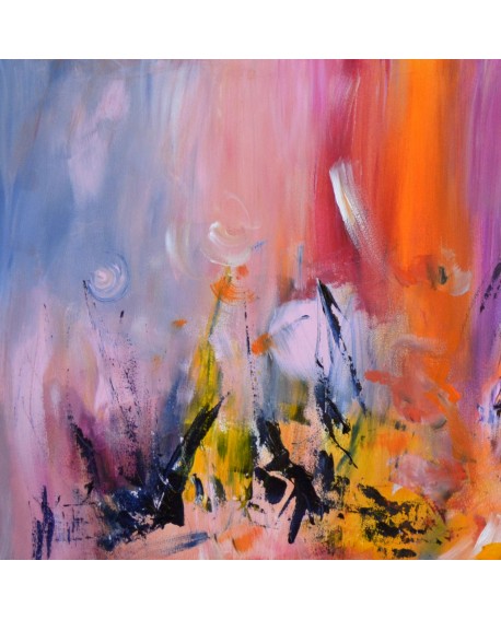 peinture abstraite colorée 