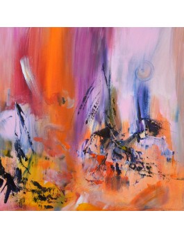 peinture abstraite colorée 