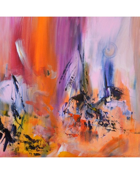 peinture abstraite colorée 