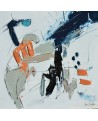 tableau abstrait épuré 