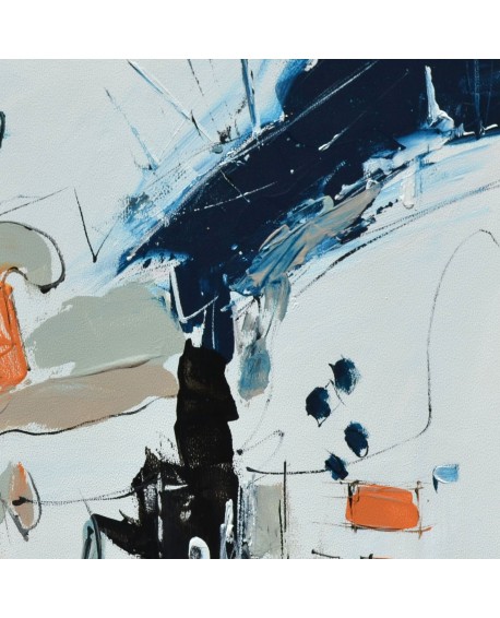 tableau abstrait épuré 