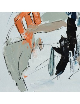 tableau abstrait épuré 
