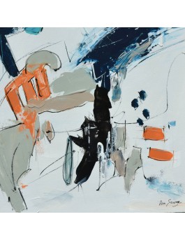 tableau abstrait épuré 