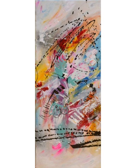 tableau multicolore en 4 parties