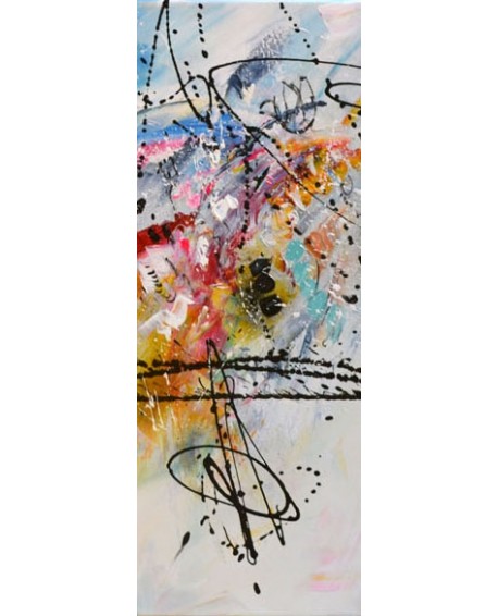 tableau multicolore en 4 parties