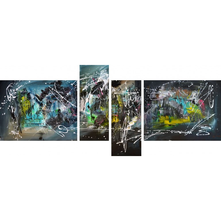 tableau moderne en plusieurs parties