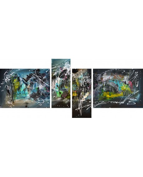 tableau moderne en plusieurs parties