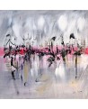 tableau gris rouge noir blanc 