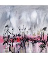 tableau gris rouge noir blanc