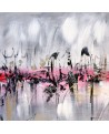 tableau gris rouge noir blanc