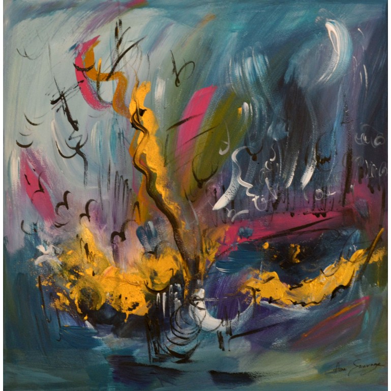 tableau abstrait contemporain