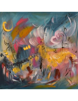 tableau abstrait contemporain moderne