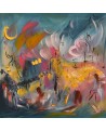 tableau abstrait contemporain moderne