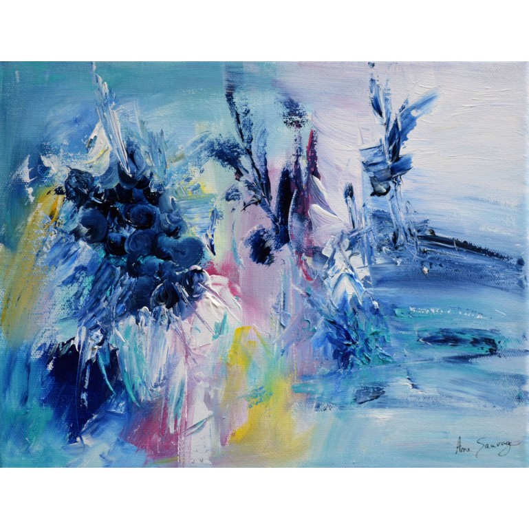 peinture abstraite au couteau