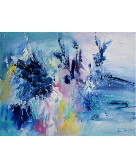 peinture abstraite au couteau