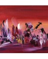 Tableau d'artiste peintre rose