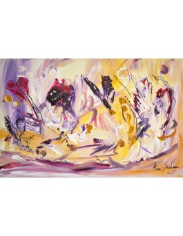 peinture abstraite la danse des amoureux
