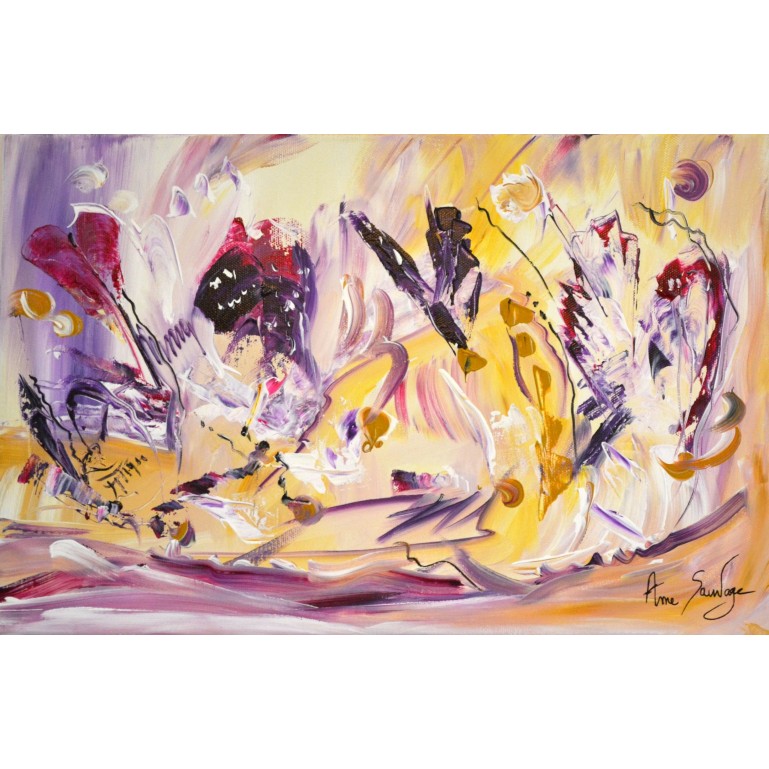 peinture abstraite la danse des amoureux