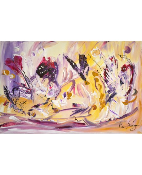 peinture abstraite la danse des amoureux
