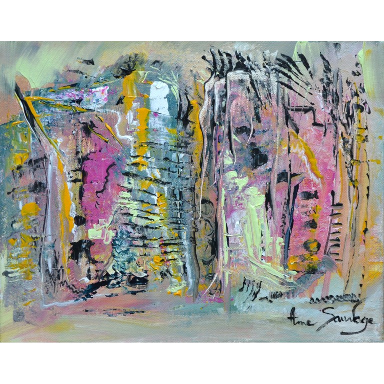 tableau contemporain le beau building
