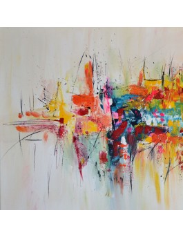 tableau abstrait moderne coloré