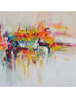 tableau abstrait moderne coloré