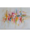 tableau contemporain coloré
