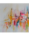 tableau contemporain coloré