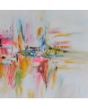 tableau contemporain coloré