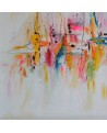 tableau contemporain coloré