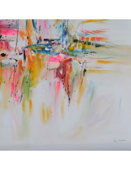 tableau contemporain coloré